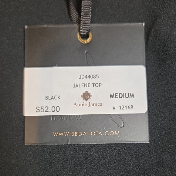 Jack BB Dakota,Chic Black Sleeveless Tank Top,sz M. - Picture 4 of 7